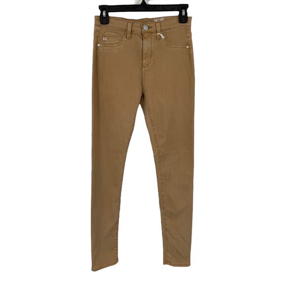 AG Adriano Goldschmied jean Farrah ankle seamless light brown size 25 - Picture 1 of 7